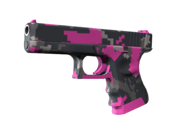 Glock-18 | Пиксельный камуфляж «Розовый»