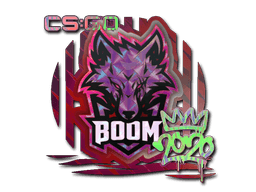 Наклейка | Boom (голографическая) | РМР 2020