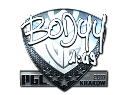 Наклейка | bodyy (металлическая) | Краков 2017