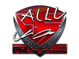 Наклейка | allu (металлическая) | Краков 2017