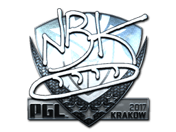 Наклейка | NBK- (металлическая) | Краков 2017