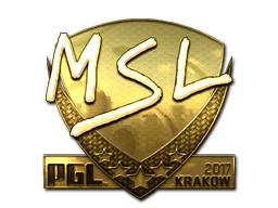 Наклейка | MSL (золотая) | Краков 2017