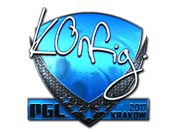 Наклейка | k0nfig (металлическая) | Краков 2017