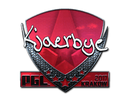 Наклейка | Kjaerbye (металлическая) | Краков 2017