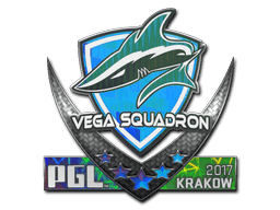 Наклейка | Vega Squadron (голографическая) | Краков 2017