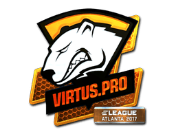 Наклейка | Virtus.Pro (металлическая) | Атланта 2017