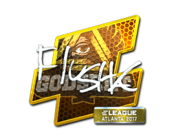 Наклейка | flusha (металлическая) | Атланта 2017
