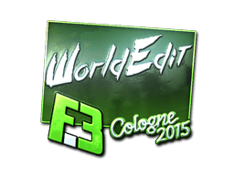 Наклейка | WorldEdit (металлическая) | Кёльн 2015
