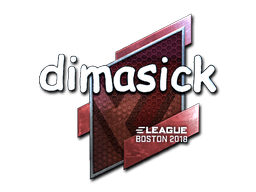 Наклейка | dimasick (металлическая) | Бостон 2018