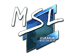 Наклейка | MSL (металлическая) | Бостон 2018