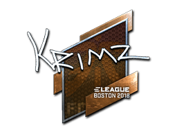 Наклейка | KRIMZ (металлическая) | Бостон 2018