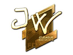 Наклейка | JW (золотая) | Бостон 2018