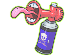 Наклейка | Airhorn (Glitter)
